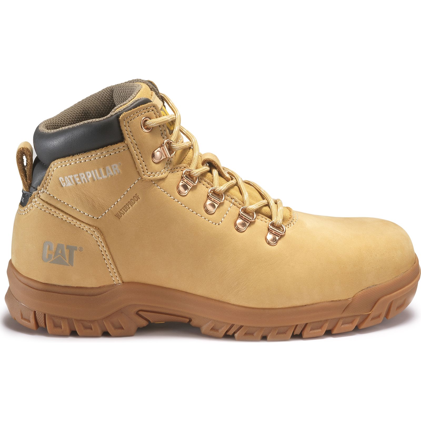 Women's Caterpillar Mae Steel Toe S3 Hro Wr Sra Work Boots Orange Ireland LKDH31459